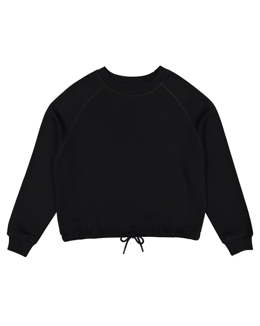 Ladies' Boxy Cropped Fleece Sweatshirt for Casual, Lounge & Trendy Everyday Wear
